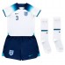England Luke Shaw #3 Fußballbekleidung Heimtrikot Kinder WM 2022 Kurzarm (+ kurze hosen)